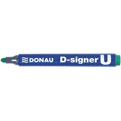 Marker permanentny D-SIGNER U zielony okrągła koncówka 2-4mm 7371001-06PL DONAU Marker permanentny D-SIGNER U zielony okrągła koncówka 2-4mm 7371001-06PL DONAU