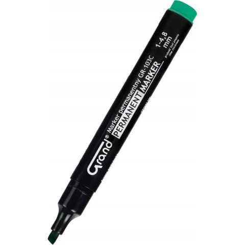 Marker permanentny zielony ścięty opakowanie 12 sztuk GR-103C GRAND Marker permanentny zielony ścięty opakowanie 12 sztuk GR-103C GRAND