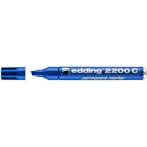 Marker pernamentny 2200/003 ścięty niebieski EDDING Marker pernamentny 2200/003 ścięty niebieski EDDING