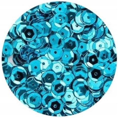 Cekiny błyszczące 8mm turkusowe H120 BREWIS Cekiny błyszczące 8mm turkusowe H120 BREWIS
