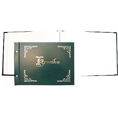 Kronika 345x255mm pozioma zielona złocona 1829-319-032 WARTA Kronika 345x255mm pozioma zielona złocona 1829-319-032 WARTA