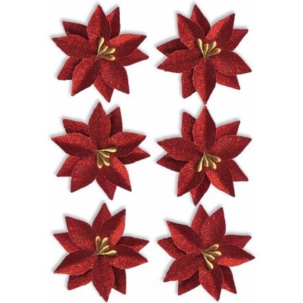Kwiaty papierowe POINSECJA czerwone (6sztuk) 252037 Galeria Papieru Kwiaty papierowe POINSECJA czerwone (6sztuk) 252037 Galeria Papieru