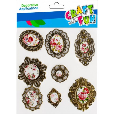 Metalowe ramki samoprzylepne (8szt.) 501468 Craft with Fun Metalowe ramki samoprzylepne (8szt.) 501468 Craft with Fun