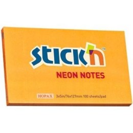 Bloczek 127x76mm 100k pomarańczowy neonowy 21168 STICK