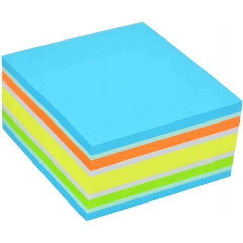 Bloczek STICK"N 76x76mm 400k mix niebieski/zielony 21538 Bloczek STICK"N 76x76mm 400k mix niebieski/zielony 21538