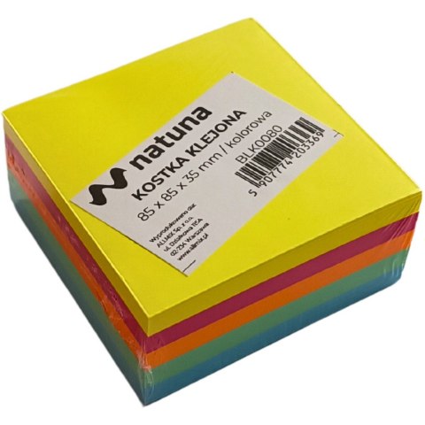 Bloczek klejony 85x85x35mm kolorowy NATUNA Bloczek klejony 85x85x35mm kolorowy NATUNA