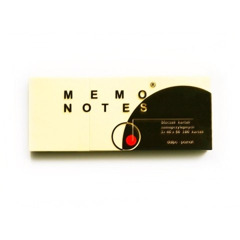 Bloczek samoprzylepny 40x50mm 100k żółty (3szt) MEMO DALPO Bloczek samoprzylepny 40x50mm 100k żółty (3szt) MEMO DALPO