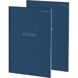 Blok notatnikowy w kratkę A6 notatnik 50 kartek klejony COLORS 400169237 TOP 2000