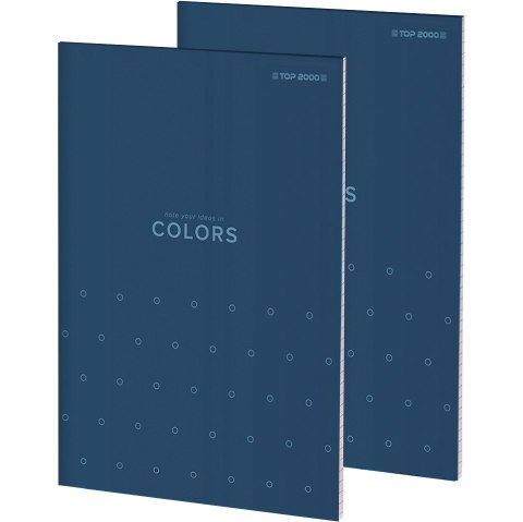 Blok notatnikowy w kratkę A6 notatnik 50 kartek klejony COLORS 400169237 TOP 2000 Blok notatnikowy w kratkę A6 notatnik 50 kartek klejony COLORS 400169237 TOP 2000