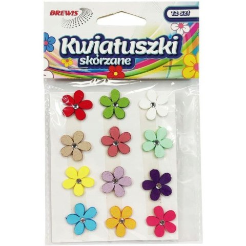 Kwiatuszki skórzane (12 sztuk) KS1 BREWIS Kwiatuszki skórzane (12 sztuk) KS1 BREWIS