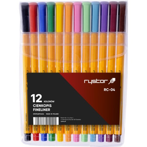 Cienkopis RYSTOR RC-04 etui 12szt 403-120 Cienkopis RYSTOR RC-04 etui 12szt 403-120