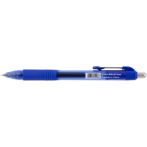 Pióro żelowe automatyczne 0,5mm niebieskie AH-806c50 166123 D.RECT Pióro żelowe automatyczne 0,5mm niebieskie AH-806c50 166123 D.RECT
