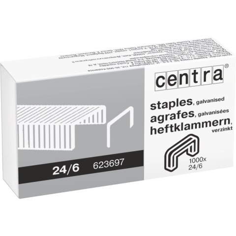 Zszywki 24/6 1000szt 623697 CENTRA Zszywki 24/6 1000szt 623697 CENTRA
