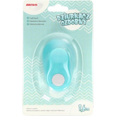 Dziurkacz ozdobny 1,6 cm KOŁO D16-02 BREWIS Dziurkacz ozdobny 1,6 cm KOŁO D16-02 BREWIS