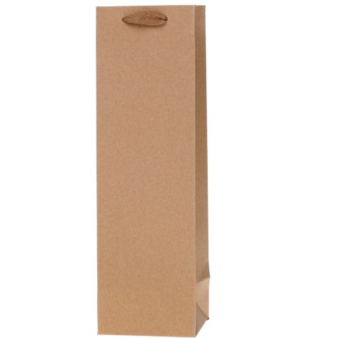 Torebka prezentowa 11x36x10cm Lux Kraft Q na butelkę ROZETTE Torebka prezentowa 11x36x10cm Lux Kraft Q na butelkę ROZETTE