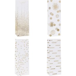 Torebka prezentowa 12x35x9cm na butelkę TBG-24209-BB-HS ROZETTE