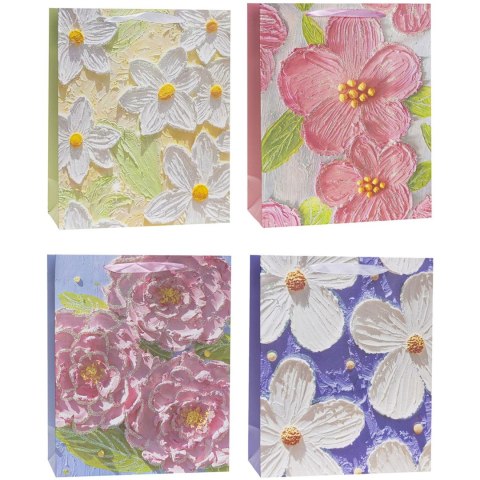 Torebka prezentowa 18x23x10cm TK-24042-GL-A5 ROZETTE Torebka prezentowa 18x23x10cm TK-24042-GL-A5 ROZETTE