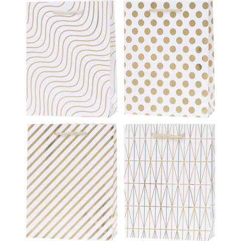 Torebka prezentowa 31x42x12cm Lux HS wz. Graficzne Y A3 ROZETTE Torebka prezentowa 31x42x12cm Lux HS wz. Graficzne Y A3 ROZETTE