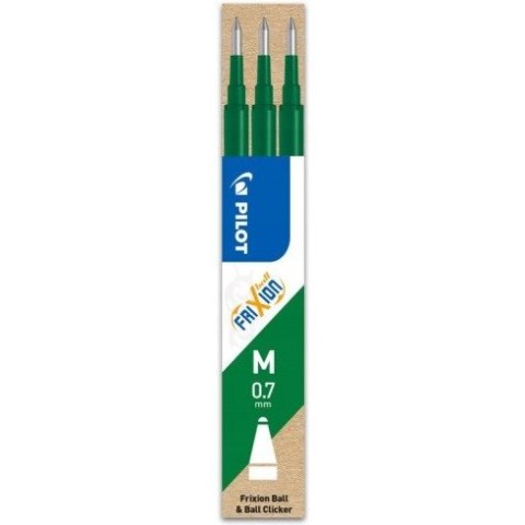 Wkład FRIXION 0,7mm zielony (3szt) BLS-FR7-G-S3 PILOT Wkład FRIXION 0,7mm zielony (3szt) BLS-FR7-G-S3 PILOT