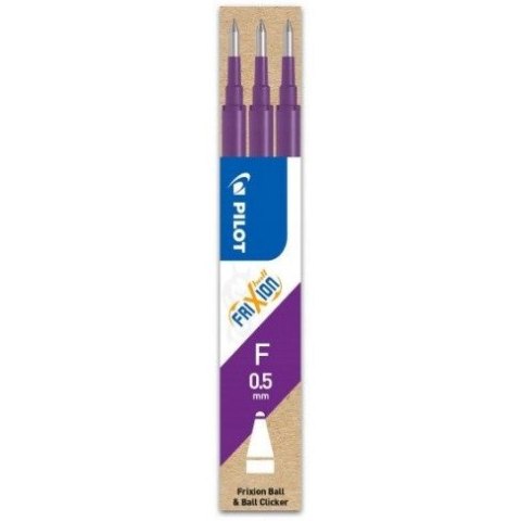 Wkład FRIXION CLIKER 0,5mm fioletowy (3szt) PIBLS-FR5-V-S3-E PILOT Wkład FRIXION CLIKER 0,5mm fioletowy (3szt) PIBLS-FR5-V-S3-E PILOT