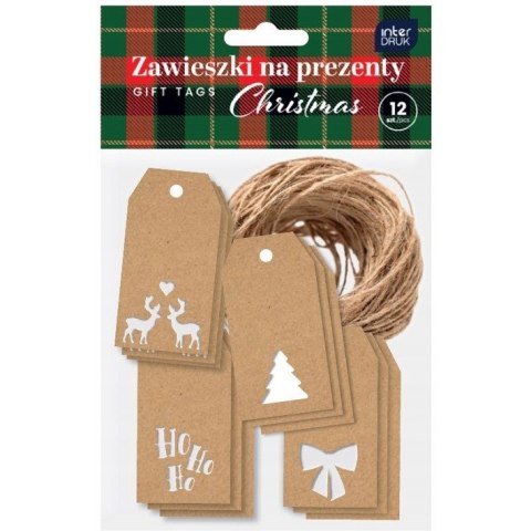 Zawieszki na prezenty kraft wycięcie CHRISTMAS INTERDRUK Zawieszki na prezenty kraft wycięcie CHRISTMAS INTERDRUK