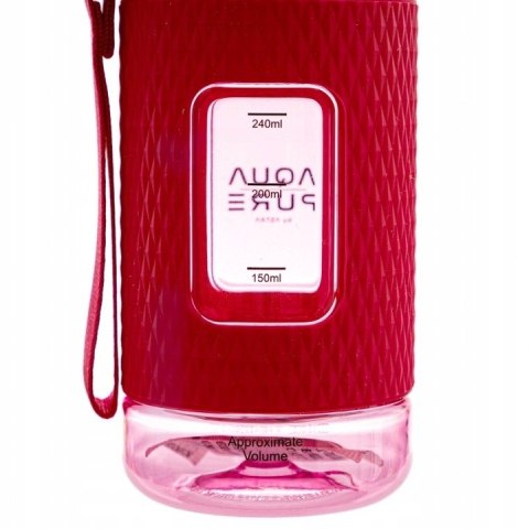Bidon na wodę AQUA PURE neon pink 400ml 511023007 ASTRA Bidon na wodę AQUA PURE neon pink 400ml 511023007 ASTRA
