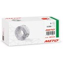 Etykiety cenowe w rolce do metkownicy dwurzędowej, 26x16 mm, (6 sztuk) czerwone neon faliste, trwały klej METO M30014337