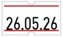 Etykiety cenowe w rolce do metkownicy jednorzędowej 21x12 mm,(6 sztuk) biało-czerwone, trwały klej METO M30014357