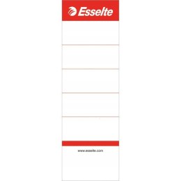 Etykiety grzbietowe do segregatorów 75mm (szerokość 50mm) białe 10sztuk 810801 ESSELTE