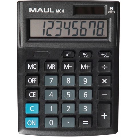 Kalkulator biurkowy COMPACT MC8 8-pozycyjny czarny 72650/90 ML MAUL Kalkulator biurkowy COMPACT MC8 8-pozycyjny czarny 72650/90 ML MAUL