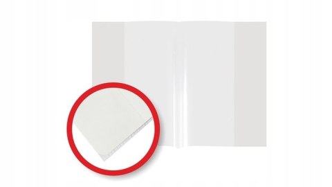 Okładka na zeszyty szkolne A5 bezbarwne 50 sztuk PP/PE 21,2x30x3cm OPP-01 BIURFOL Okładka na zeszyty szkolne A5 bezbarwne 50 sztuk PP/PE 21,2x30x3cm OPP-01 BIURFOL