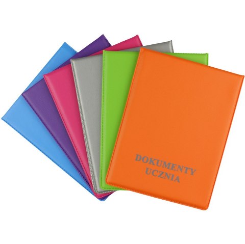Okładki na dokumenty szkolne ucznia PVC 6 sztuk mix kolorów New Colours KOD-11 BIURFOL Okładki na dokumenty szkolne ucznia PVC 6 sztuk mix kolorów New Colours KOD-11 BIURFOL