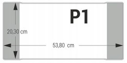 Okładki na książki i zeszyty do muzyki P1 pozioma 25 sztuk 20,3x53,8cm OZK-33 BIURFOL