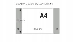 Okładki na zeszyty szkolne A4 kolorowe 25 sztuk 30x43,7cm OZK-02 BIURFOL