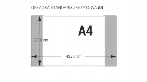 Okładki na zeszyty szkolne A4 kolorowe 25 sztuk 30x43,7cm OZK-02 BIURFOL Okładki na zeszyty szkolne A4 kolorowe 25 sztuk 30x43,7cm OZK-02 BIURFOL