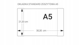 Okładki na zeszyty szkolne A5 bezbarwne 10 sztuk 21,2x30,3cm OZK10-01-02 BIURFOL