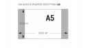 Okładki na zeszyty szkolne A5 kolorowe 50 sztuk 21,2x30,3cm OZK-01 BIURFOL