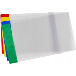 Okładki regulowane na książki i zeszyty B5 kolorowe 25 sztuk 25,3x35,6-37,2cm OZK-45 BIURFOL