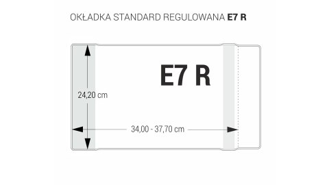 Okładki regulowane na książki i zeszyty E7 bezbarwne 5 sztuk 24,2x34-37,7cm OZB5-43 BIURFOL Okładki regulowane na książki i zeszyty E7 bezbarwne 5 sztuk 24,2x34-37,7cm OZB5-43 BIURFOL