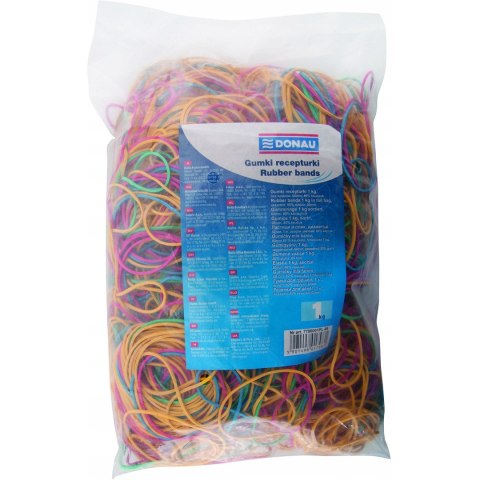 Gumki recepturki 0.5kg 60mm mix kolor 7785001-99 DONAU Gumki recepturki 0.5kg 60mm mix kolor 7785001-99 DONAU