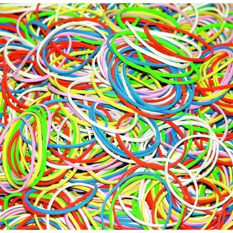 Gumki recepturki 1kg 60mm mix kolor 7786001-99 DONAU Gumki recepturki 1kg 60mm mix kolor 7786001-99 DONAU