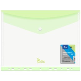Koperta A4 PP na zatrzask ZIELONA BT614-Z TETIS