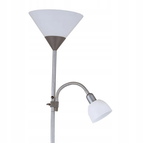 Lampa podłogowa PLATINET E27 + E14 szara (44527) Lampa podłogowa PLATINET E27 + E14 szara (44527)