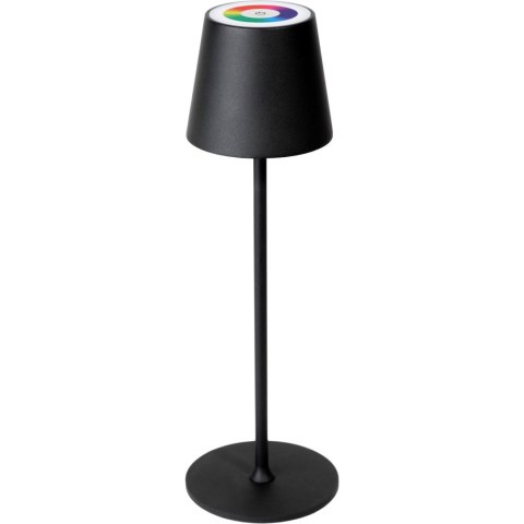 Lampka restauracyjno-barowa led PLATINET czarna RGB 4W 400lm wodoodporna z akumulatorem 4000mAh (PTL44RGB) Lampka restauracyjno-barowa led PLATINET czarna RGB 4W 400lm wodoodporna z akumulatorem 4000mAh (PTL44RGB)