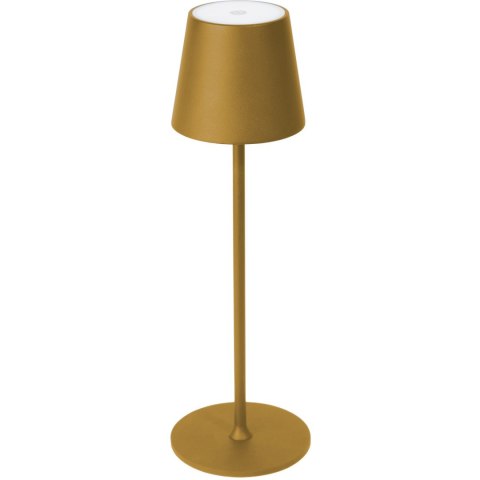 Lampka restauracyjno-barowa led PLATINET złota 4W 400lm wodoodporna z akumulatorem 4000mAh (45927) Lampka restauracyjno-barowa led PLATINET złota 4W 400lm wodoodporna z akumulatorem 4000mAh (45927)
