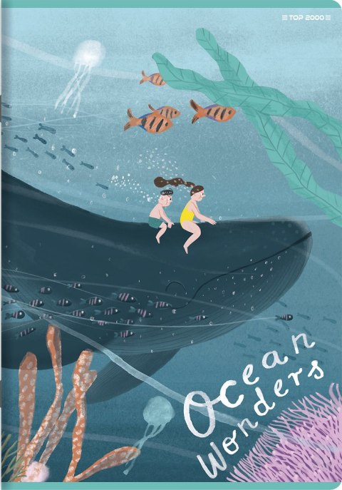 Zeszyt A5 32k 3linia kolorowa OCEAN WONDERS 400182345 TOP 2000 Zeszyt A5 32k 3linia kolorowa OCEAN WONDERS 400182345 TOP 2000