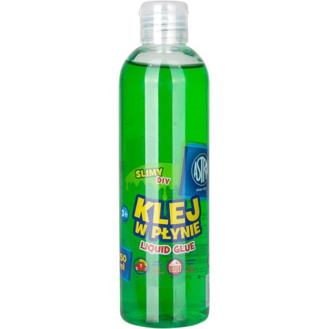 Klej szkolny w płynie transparentny 250ml zielony 401119006 ASTRA