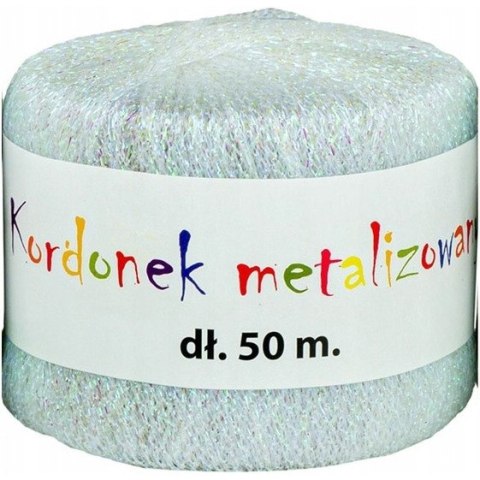 Kordonek metalizowany 2mmx50m perła KOB-03 ALIGA Kordonek metalizowany 2mmx50m perła KOB-03 ALIGA