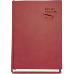 Terminarz NAUCZYCIELA 2025/2026 bordowy T-155V-B Michalczyk i Prokop