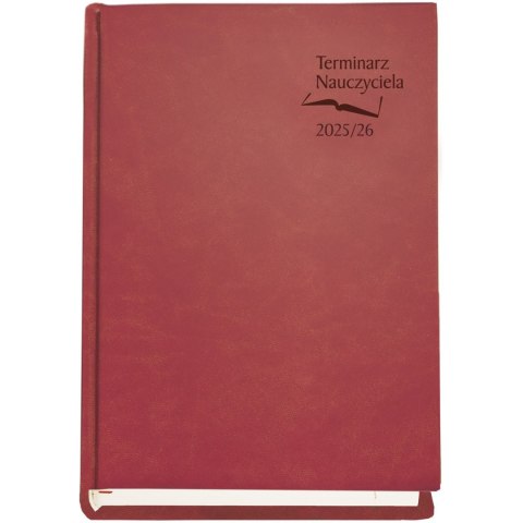 Terminarz NAUCZYCIELA 2025/2026 bordowy T-155V-B Michalczyk i Prokop